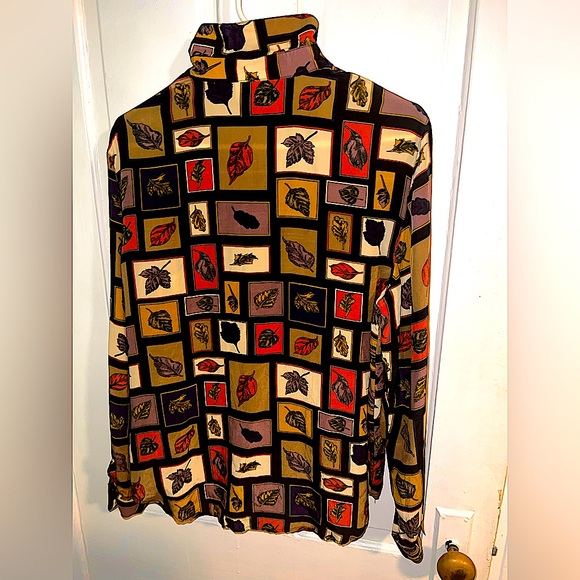 Vintage 90’s Riva Silk 100% Silk As New Large Women's Long-sleeved Top - Picture 2 of 12